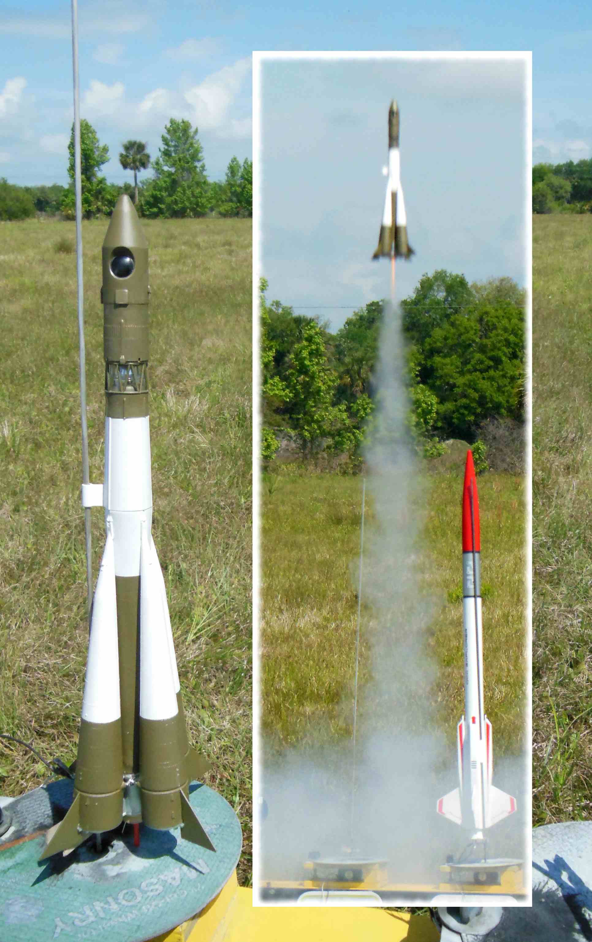 vostok rocket model flying